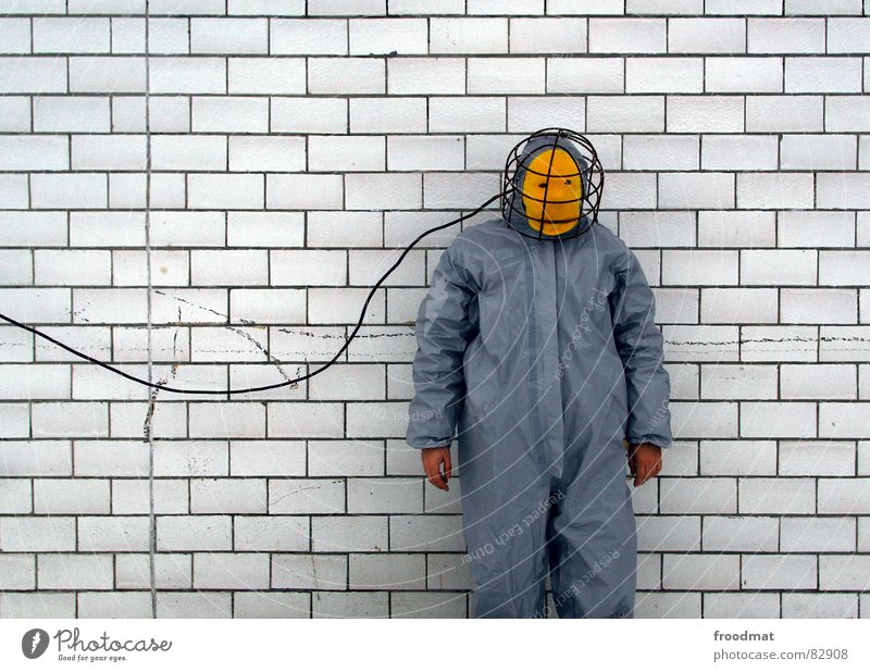 grau™ - wired Gray Yellow Gray-yellow Suit Red Rubber Art Stupid Futile Hazard-free Crazy Funny Joy Wall (building) Arts and crafts  froodmat Mask Surrealism