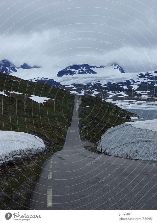 road into nothing Norway Scandinavia Glacier Summer Hill Approach road Asphalt Mountain #FFFFFF Street Ice warm season Snow