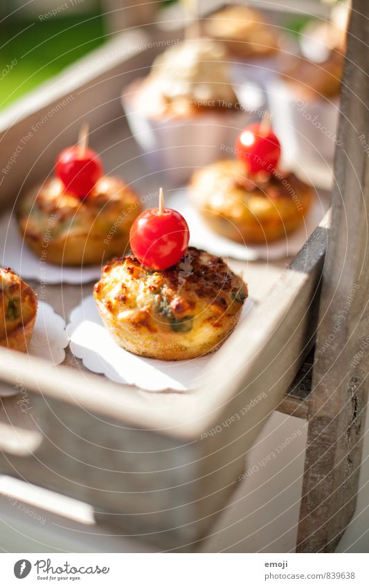 salty muffins Cake Tomato Muffin Nutrition Picnic Vegetarian diet Finger food Fresh Delicious Colour photo Exterior shot Deserted Day Shallow depth of field