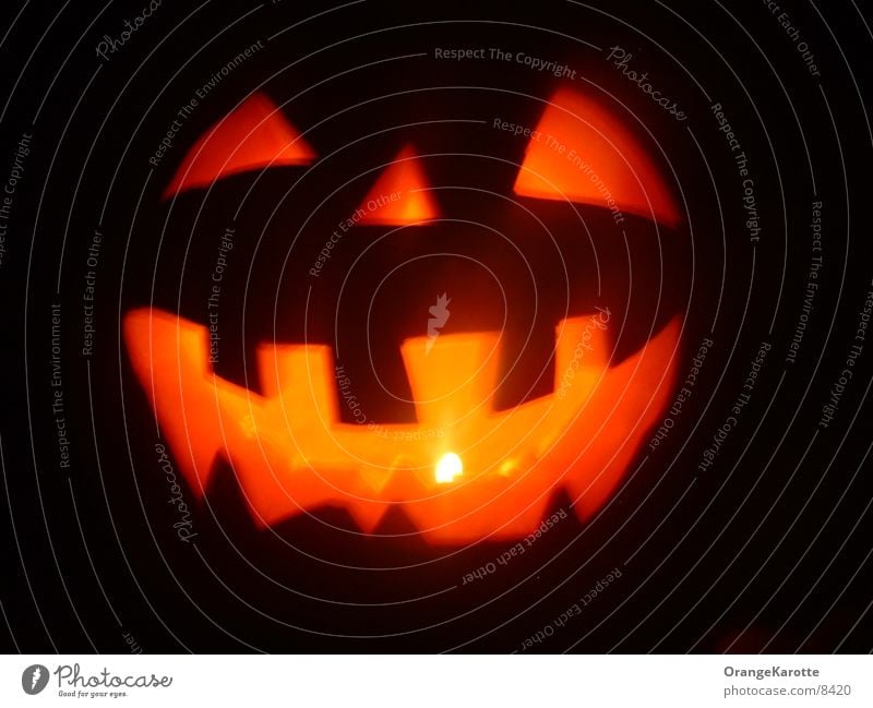 Halloween Pumpkin Head Hallowe'en Light Candle Spook Ghosts & Spectres  Creepy creep