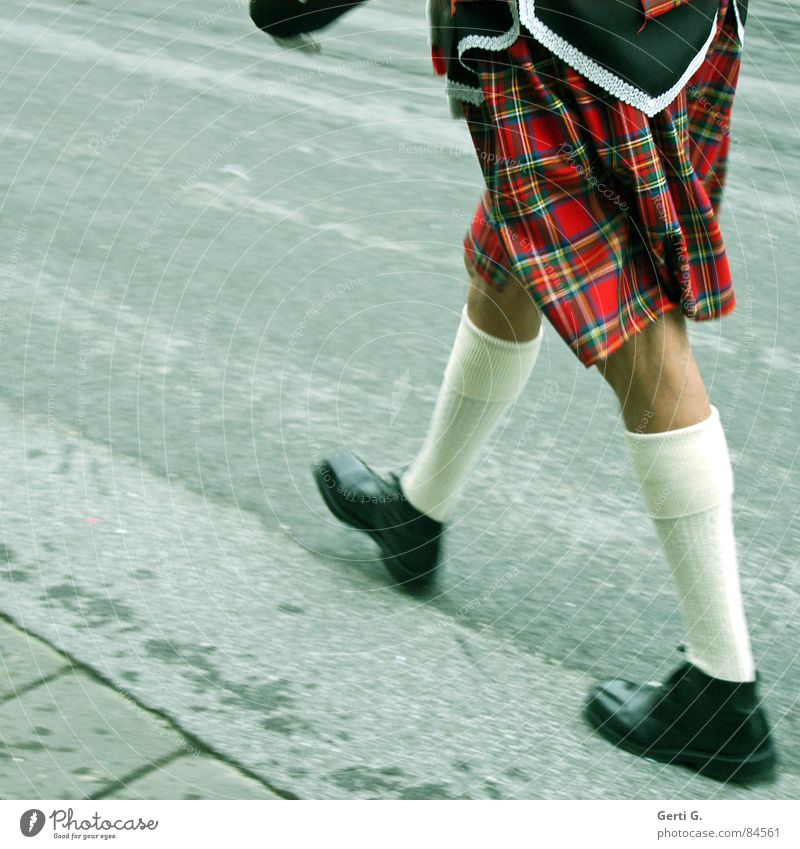 foot luck™ - the series - part 1 Chiropodist Going Jogging Hiking March Forwards Footwear 2 Jogger To go for a walk Shoe sole Stockings Scotland Kilt