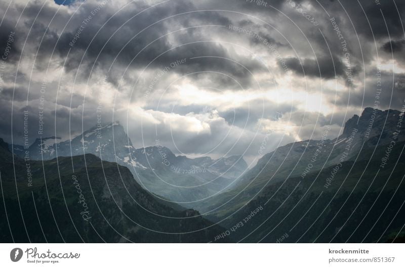 flood of light Mountain Hiking Environment Nature Landscape Elements Sky Clouds Storm clouds Horizon Sun Climate Bad weather Wind Gale Thunder and lightning