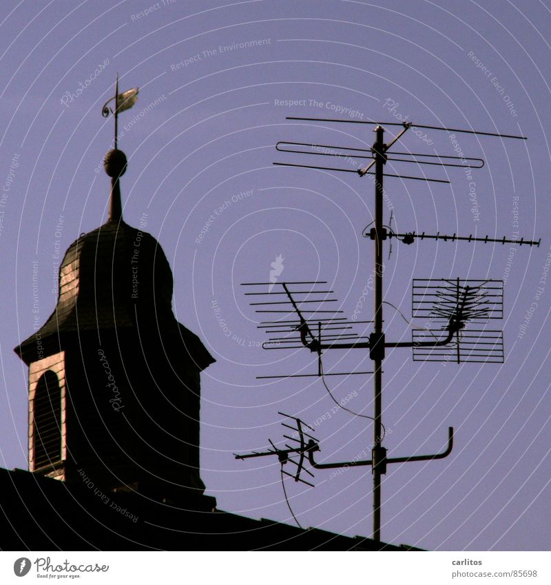 Vatican Radio Church spire Weathercock Antenna Information Television Terrestrial Understanding Media House of worship Telecommunications Religion and faith