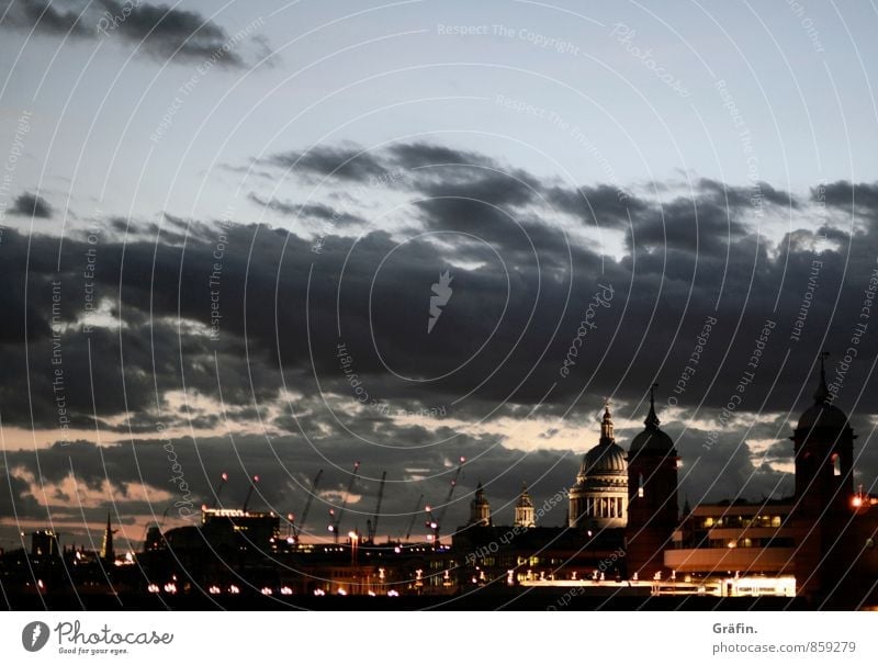 Night over London Capital city Downtown Skyline House (Residential Structure) Church Manmade structures Building Tourist Attraction Landmark