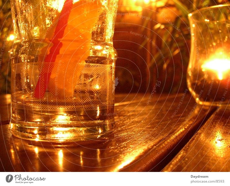 Campari Light Candle Table Club Orange Glass Aperitif