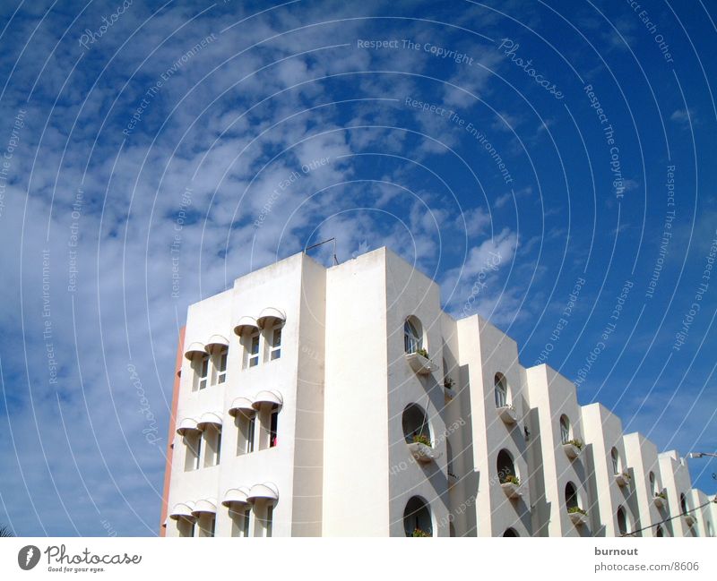 House in Casablanca Morocco Clouds House (Residential Structure) High-rise Architecture Sky Blue