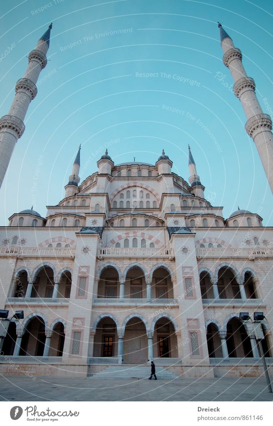 disassociated Architecture adana Turkey Asia Town Capital city Downtown Populated Overpopulated Tower Manmade structures Building Mosque Facade Window