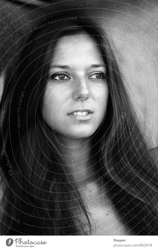 Black and white portrait of Bulgarian woman (fashion) Human being Woman Adults Friendship Skin Head Hair and hairstyles Face Eyes Nose Mouth Lips Teeth 1