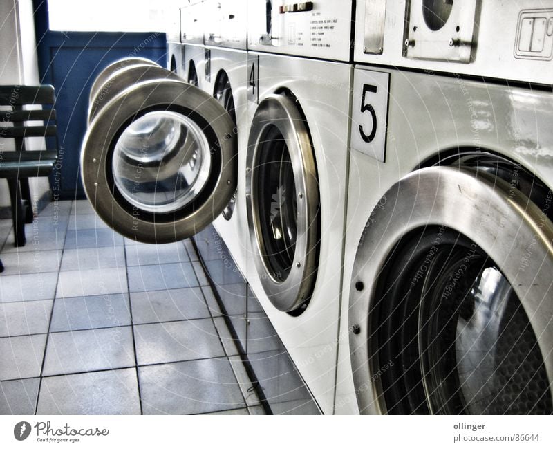 At the saloon Laundromat Washer Living room Soft Machinery Hatch Laundry Electrical equipment Technology Door washing establishment Washing Washing day