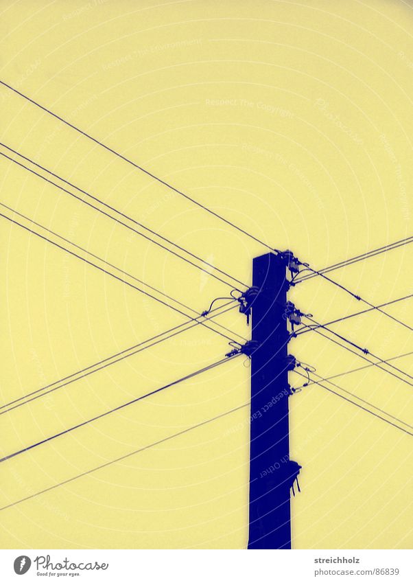 Power pole like in omas times Electricity Abstract Junk goods Conservative Antiquarian Soviet zone Scrap material Soviet occupied zone Converter GDR