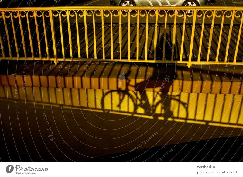 bicycle Berlin Town Germany Building House (Residential Structure) Downtown City life Shadow Bicycle Cycling Cycling tour Bridge Handrail Banister
