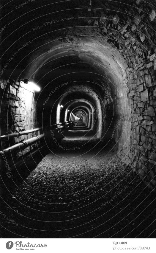 Who's going first? Black White Subsoil Second World War Shaft Tunnel London Underground Drainage system Analog Light Dark Narrow Vanishing point Wall (building)