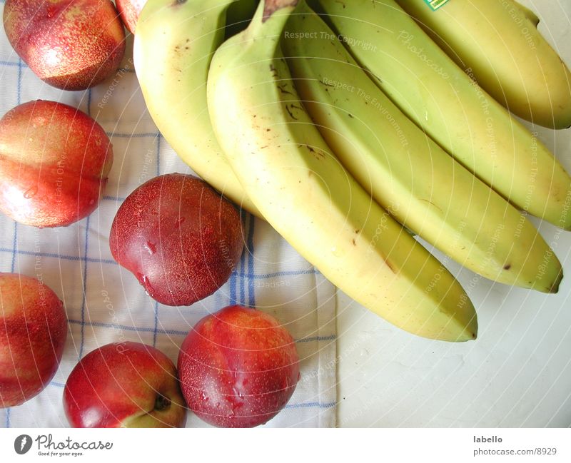 fruit Nectarine Banana Blanket Dish towel Damp Laundered Healthy checker cloth Fruit