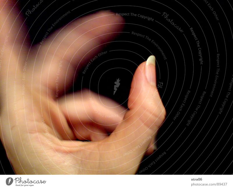 moving hand 2 Hand Speed Fingers Fingernail Human being Movement Skin Blur