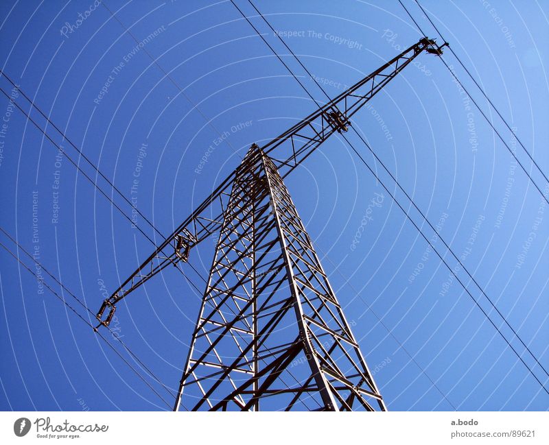 power poles Power Electricity pylon Iron Sky Altocumulus Electrical equipment Technology North Pole Air Metal dc Energy industry T-beam