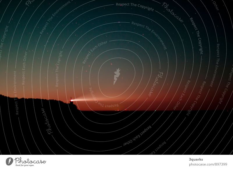 Night sky over St. Peter-Ording with Böhler lighthouse Beach Horizon Lighthouse Universe Astrophotography böhler lighthouse Astronomy Stars star field