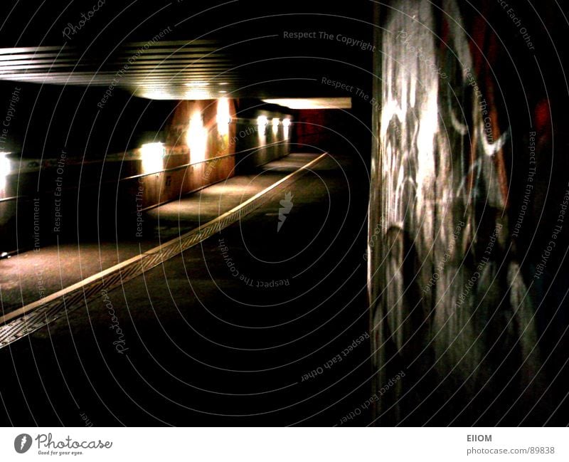 tunnels Tunnel Night London Underground Loneliness Train station Street Lanes & trails Lighting graphite rail tunnels