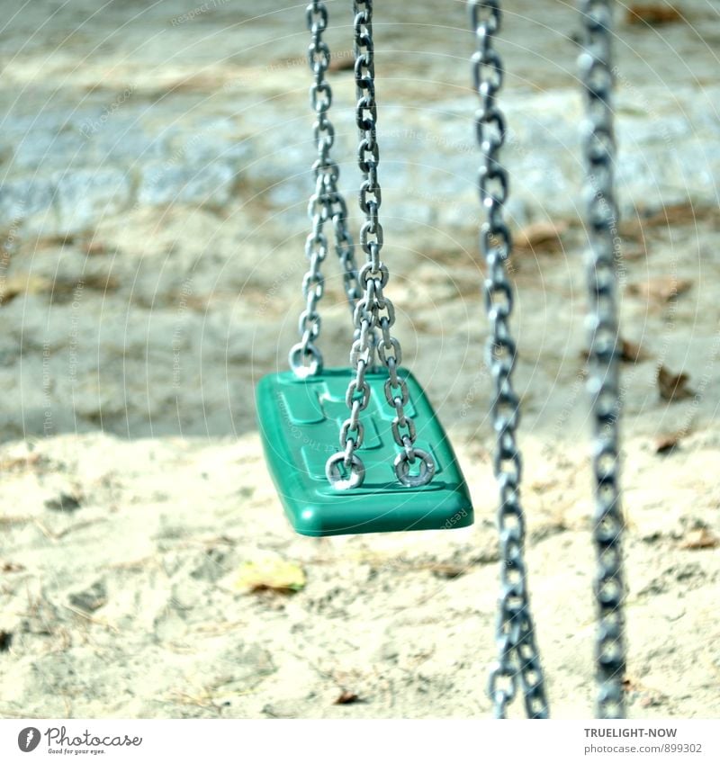 Feel-good oasis swing: Joy Happy Life Harmonious Well-being Contentment Senses Relaxation Calm Children's game "Playground Swing Sand" Adventure Freedom Summer