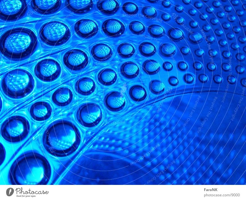 Glass block 01 Light Photographic technology Blue