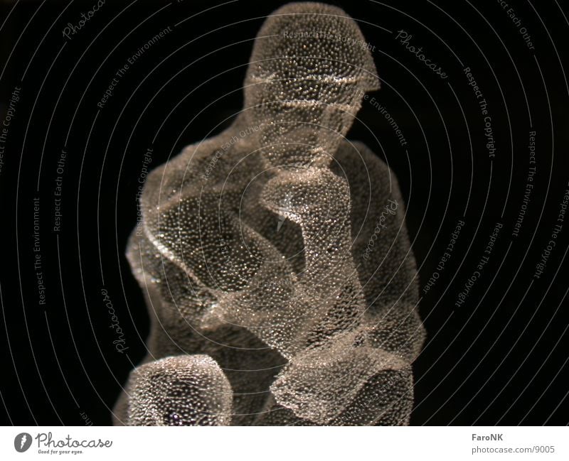 The Thinker Hologram Photographic technology Glass