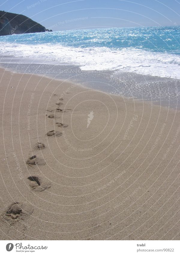 paradice path Summer Beach Lefkas Greece. lefkada islands Sand sun alone together.