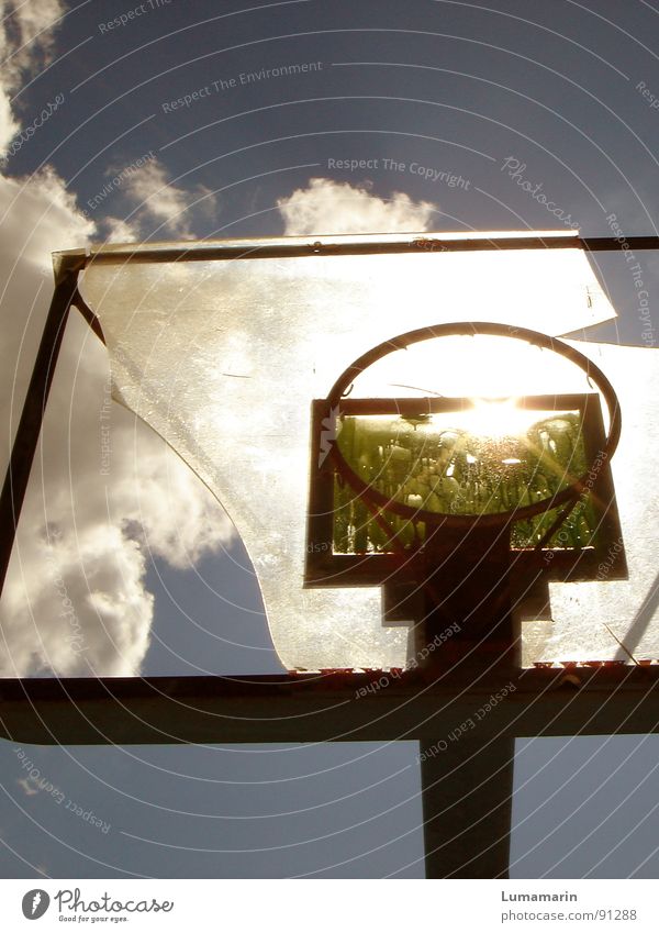 don't stop playing I Basketball basket Playing Leisure and hobbies Light Clouds Summer Physics Aim Destruction Shard Vandalism Anger Frustration Disappointment