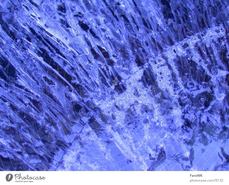 ice block Macro (Extreme close-up) Close-up Ice Water Blue