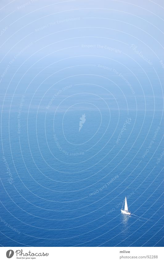 blueliner Infinity Ocean Vacation & Travel Relaxation Majorca Waves Dream Fog Aimless Eternity Sky Aquatics Leisure and hobbies Blue Water Freedom Wind foggy