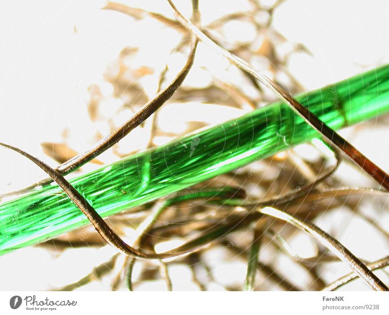 Green strip Macro (Extreme close-up) Close-up Glass Rod Metal