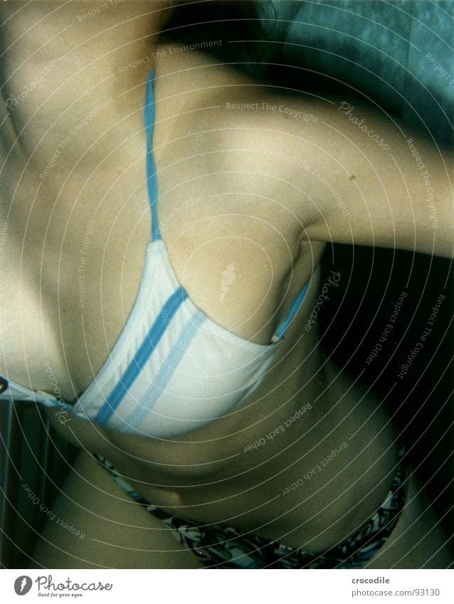 Swimming Underwater Underwear Woman Stock Photos - Free & Royalty