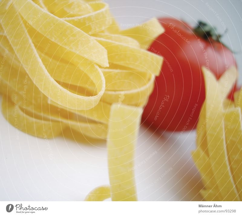 Tomato meets noodle #1 Red Noodles Dough Italy Interior shot Gastronomy Healthy Vegetable Bright background