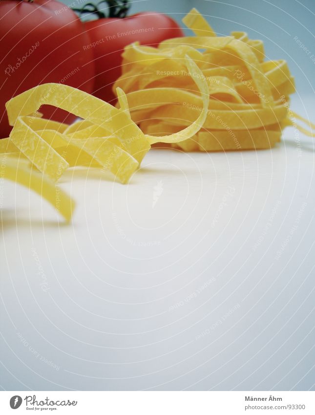 Tomato meets noodle #3 Red Noodles Dough Italy Interior shot Gastronomy Healthy Vegetable Bright background