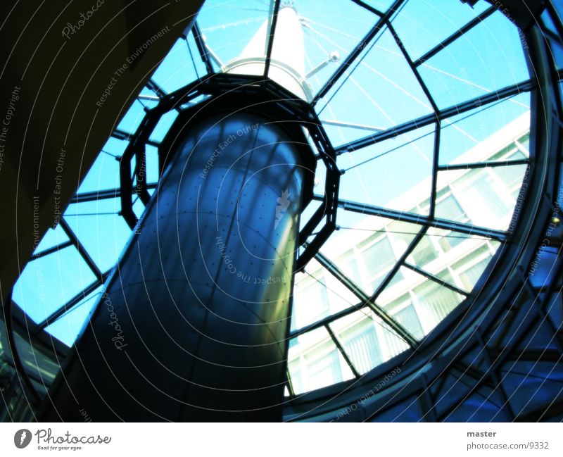 glass dome Roof Window Architecture Glass Stairs Tower Sky