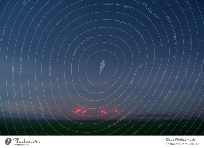 "Over the horizon, geht´s, on..." Technology Energy industry Renewable energy Wind energy plant Energy crisis Environment Nature Landscape Cloudless sky