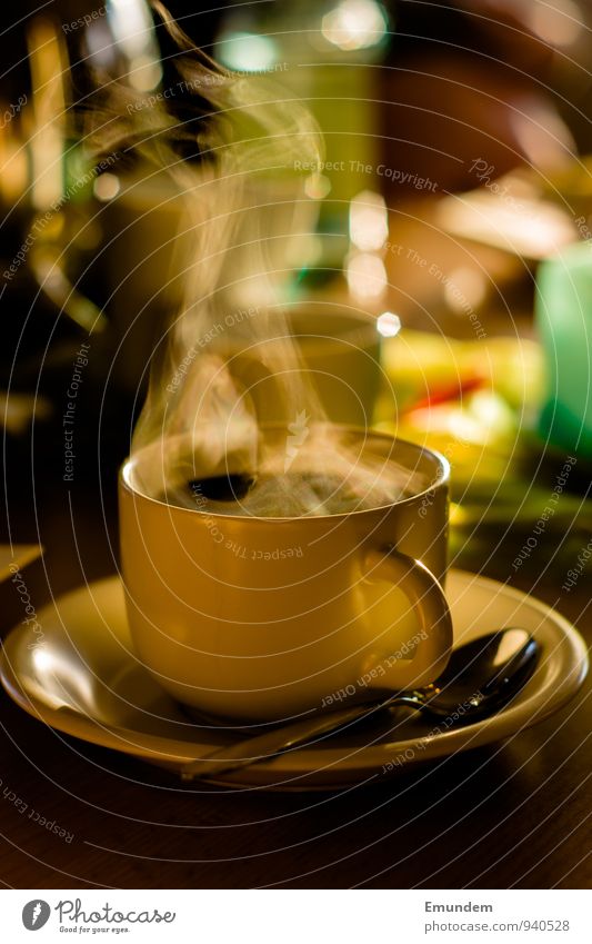 coffee-scented Beverage Drinking Hot drink Coffee Crockery Cup Warm-heartedness Harmonious Coffee cup Fragrance Cozy Safety (feeling of) Colour photo