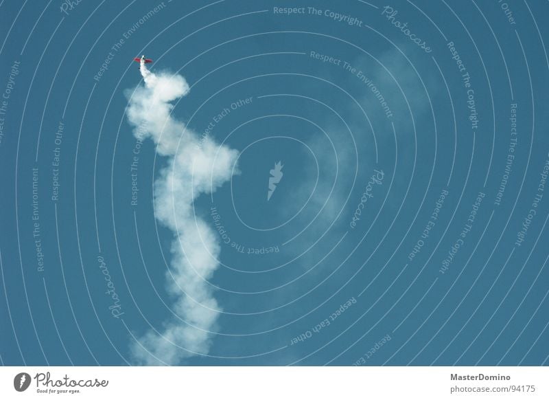 condensation spiral Airplane Aerobatics Air show Exhibition Shows Vapor trail Clouds Acrobatics White Joy aerial acrobatics Sky Tall Blue Smoke Steam