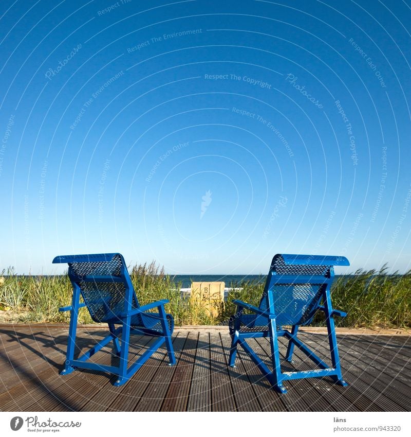 on deck Lifestyle Harmonious Well-being Contentment Senses Relaxation Calm Vacation & Travel Tourism Trip Summer Summer vacation Sun Beach Ocean Chair Sky