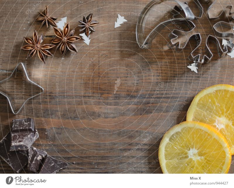 Christmas frame Food Fruit Orange Herbs and spices Nutrition Decoration Christmas & Advent Fragrance Delicious Sweet Stagnating Orange slice Ingredients
