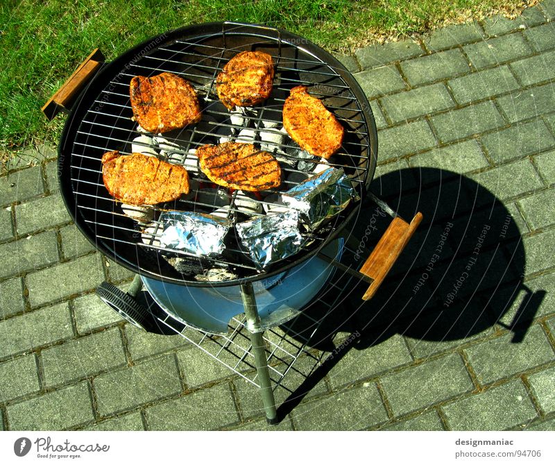 5 friends sunbathing Meat Barbecue (event) Physics Hot Aluminium Metal foil Green Gray Black Brown Barbecue (apparatus) Grating Packaged Delicious Steak 3