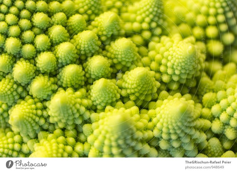 Vegetable Landscape II Food Yellow Green Romanesco Dreamland Fairytale landscape Mountain Noble Nutrition Point Pattern Colour photo Interior shot Hill Infinity