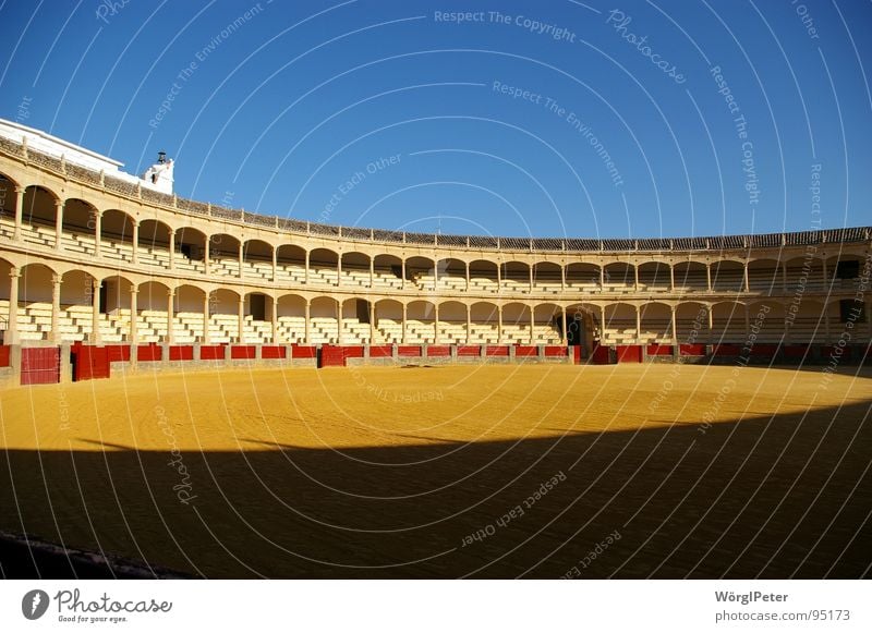 Plaza de Toros Bullfight Spain Andalucia Ronda Bullring Architecture Arena battle arena