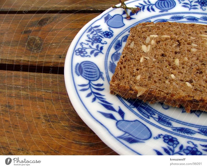 snack Bread Plate Wooden table Wholewheat Pottery Healthy Brunch Dinner Delicious Brown Grain Rustic Bavaria Exterior shot Picnic Grainy Breakfast Appetite Full