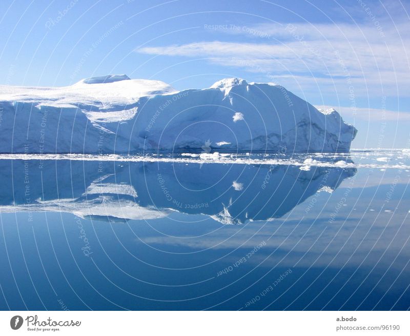 Cool Water V Greenland Jakobshavn Iceberg Ocean Summer Sky Mountain Greenland Disko Bay greenland-discobay growler Alpine pasture mountains Sun Snow