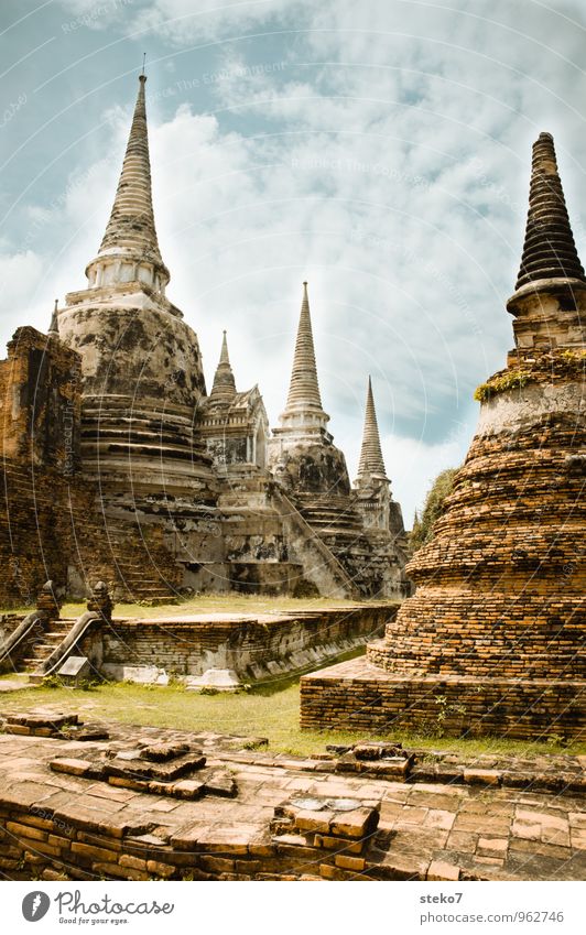 Ayutthaya - Thailand Ruin Manmade structures Architecture Temple Tourist Attraction Exotic Hot Culture Religion and faith Transience Destruction