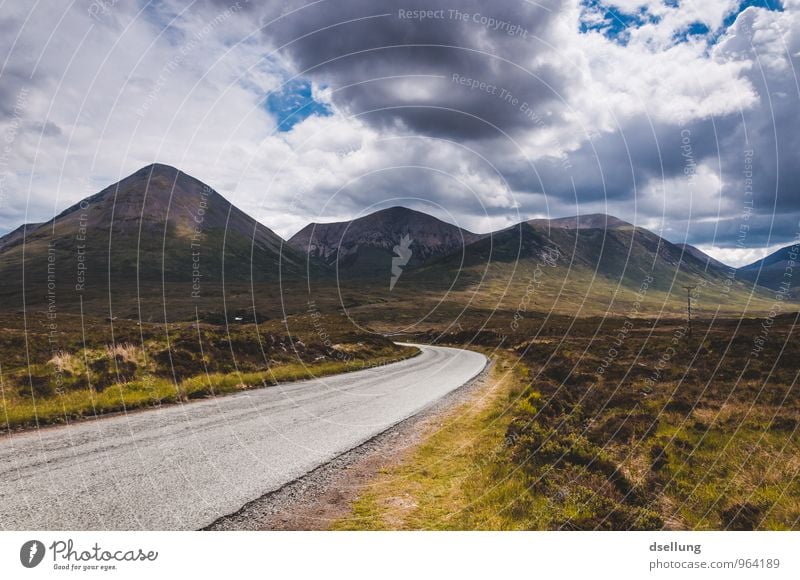 up and away. Environment Nature Landscape Sky Clouds Spring Summer Autumn Climate Weather Meadow Field Hill Rock Mountain Peak Street Hiking Friendliness