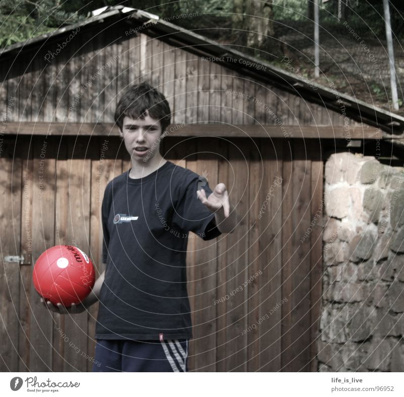 faded_game Red Strong Present Day Wooden gate Sports Playing Youth (Young adults) Ball sports come play Volleyball (sport) Soccer Hand ball Basketball whatever