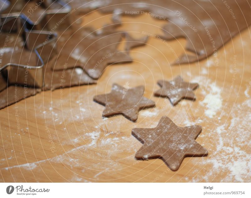 Christmas Bakery V Food Dough Baked goods Candy Gingerbread Cookie Christmas biscuit Flour Nutrition Metal Star (Symbol) Fragrance Authentic Fresh Uniqueness