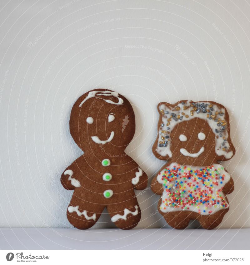 couple's Food Dough Baked goods Candy Gingerbread Nutrition Feasts & Celebrations Wedding Woman Adults Man Couple 2 Human being Decoration Figure Smiling Stand