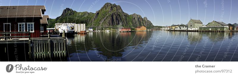 Svolvær Svolvaer Lofotes Panorama (View) Ocean Norway House (Residential Structure) Horizon Coast Clouds Navigation Water Harbour Mountain Sky Island Large