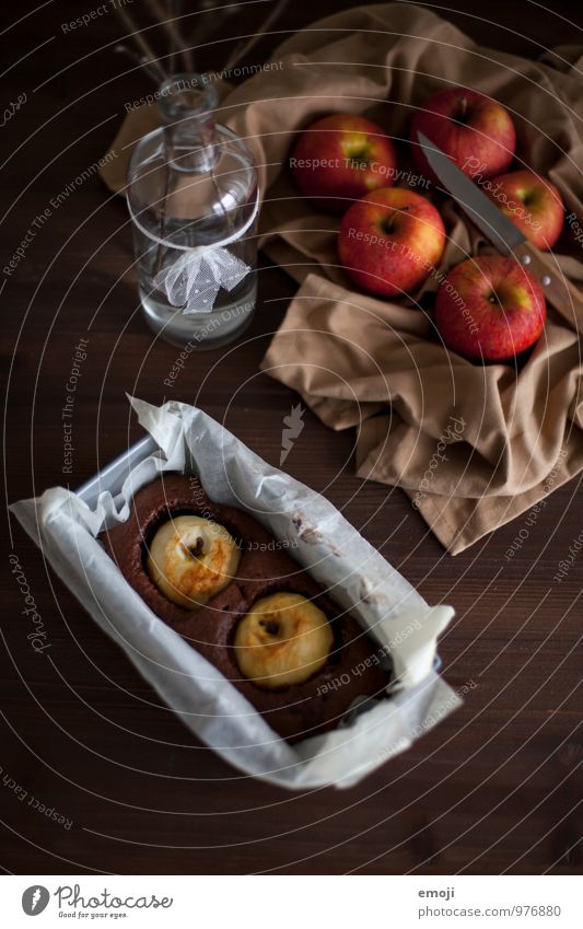apple pie Fruit Apple Dough Baked goods Cake Dessert Candy Chocolate Nutrition To have a coffee Slow food Delicious Sweet Apple pie Colour photo Interior shot